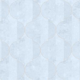 Плотные флизелиновые голубые обои арт.Neo2 006, коллекция Neo Classic, производства Milassa  с классическим геометрическим рисунком